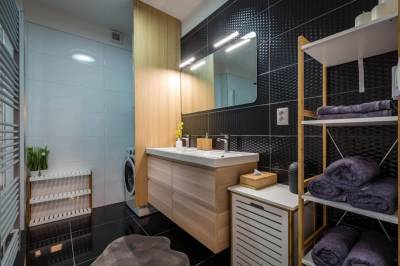 Kúpeľňa s práčkou, Apartmanica Triangel 103, Donovaly