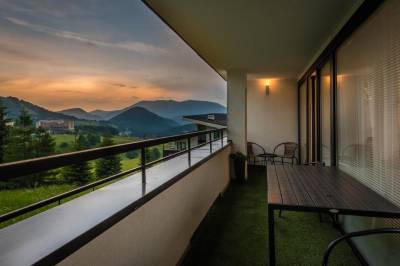 Terasa so sedením, Apartmanica Triangel 103, Donovaly