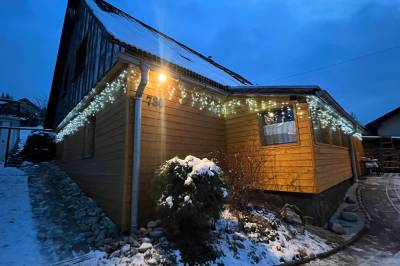 Exteriér ubytovania v obci Hybe, Rodinná chata Hybe, Hybe