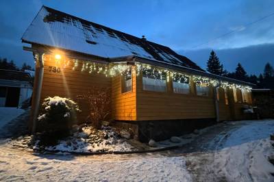 Exteriér ubytovania v obci Hybe, Rodinná chata Hybe, Hybe