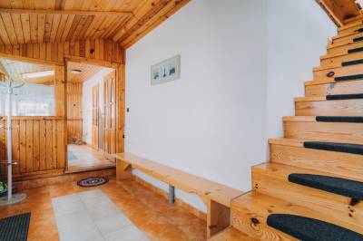 Interiér, Rodinná chata Hybe, Hybe