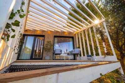 Terasa s posedením a pohodlnou sieťou, Kutica 5, Horné Hámre