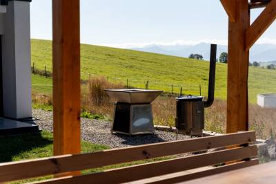 Gril a kotlík na guláš, Chalet pod Skalou, Liptovská Anna