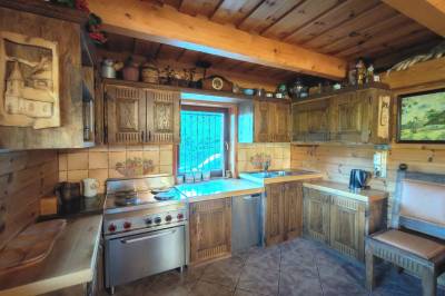 Vybavená kuchyňa, MONTANA RESIDENCE - Chata Panoráma, Belá - Dulice