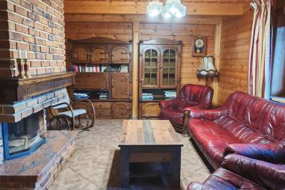 Spoločenská miestnosť s krbom, MONTANA RESIDENCE - Chata Panoráma, Belá - Dulice
