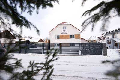 Exteriér v zime, Villa Michaela, Bešeňová