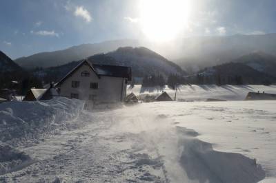 Exteriér v zime, Vila Andrea, Ždiar