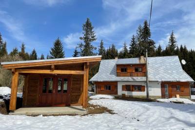 Exteriér ubytovania v Oravskej Lesnej, Chata pri vláčiku, Oravská Lesná