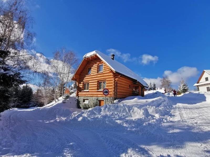 Exteriér ubytovania v obci Krahule, Zrub na Briežku Krahule, Krahule