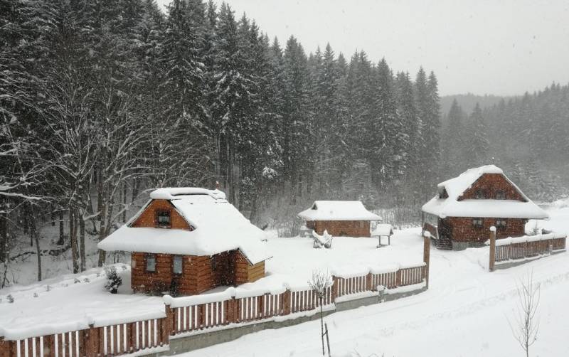 Exteriér ubytovania v Oravskom Podzámku, Drevenice u Jozefa, Oravský Podzámok