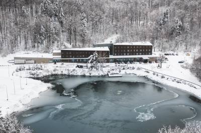 Exteriér v zime, Hotel Salamandra, Hodruša - Hámre