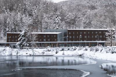 Exteriér v zime, Hotel Salamandra, Hodruša - Hámre