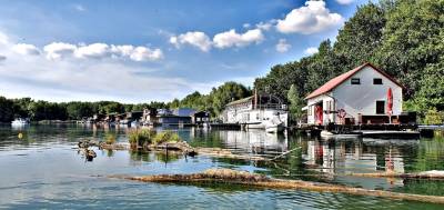 Exteriér, Hausboat Bublinka „Život na vode“, Bratislava