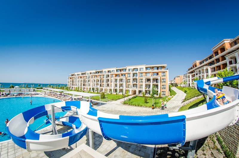 Bazén s toboganom, Premium Štúdio 4025, 4 *Resort, Sveti Vlas, Sveti Vlas