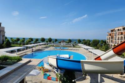 Bazén s toboganom, Premium Štúdio 4035, 4 *Resort, Sveti Vlas, Sveti Vlas